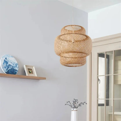 Handmade Wicker Hanging Lamps