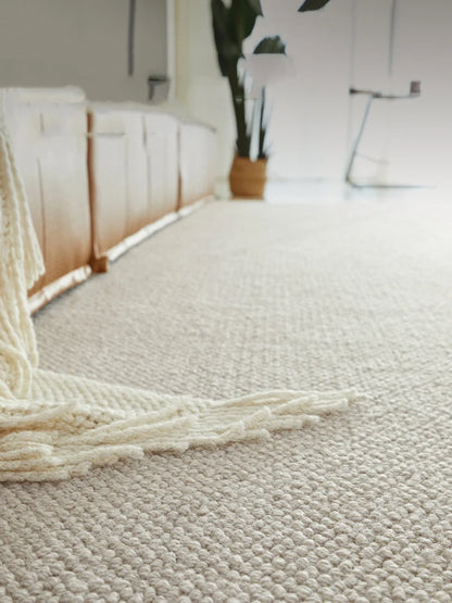 Cotton and Wool Living Room Carpet
